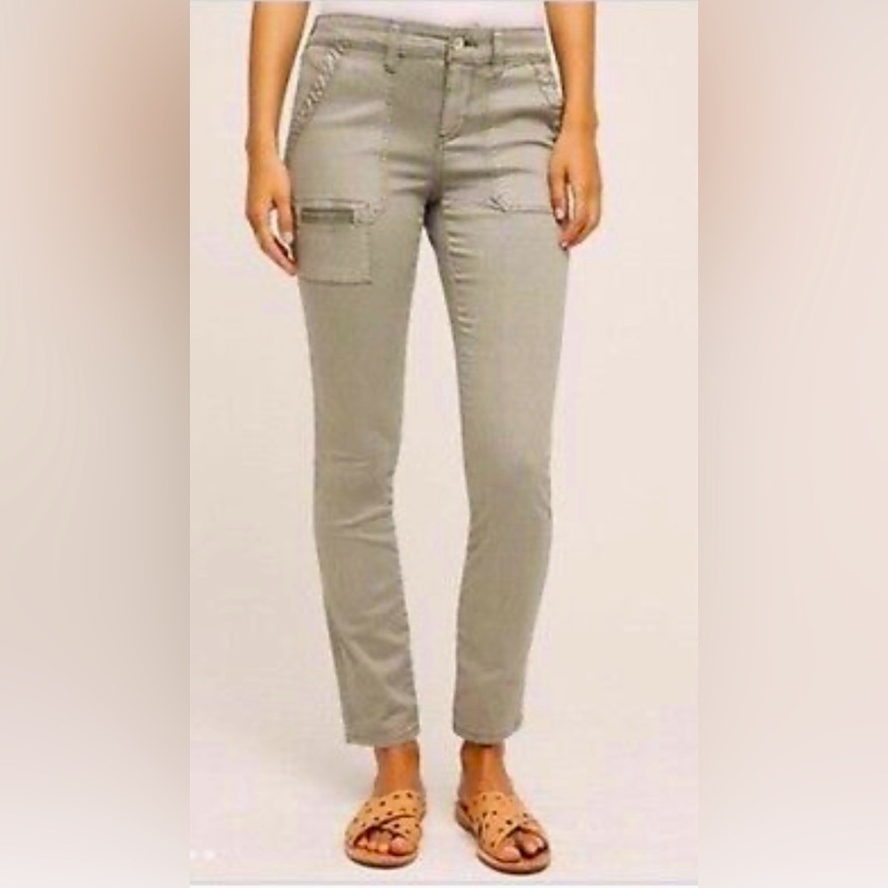 Anthropologie Hei Hei Cargo Pants | Grey/Green | Size 31